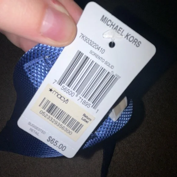 Michael Kors Navy Blue Tie 100% silk - Picture 8 of 10